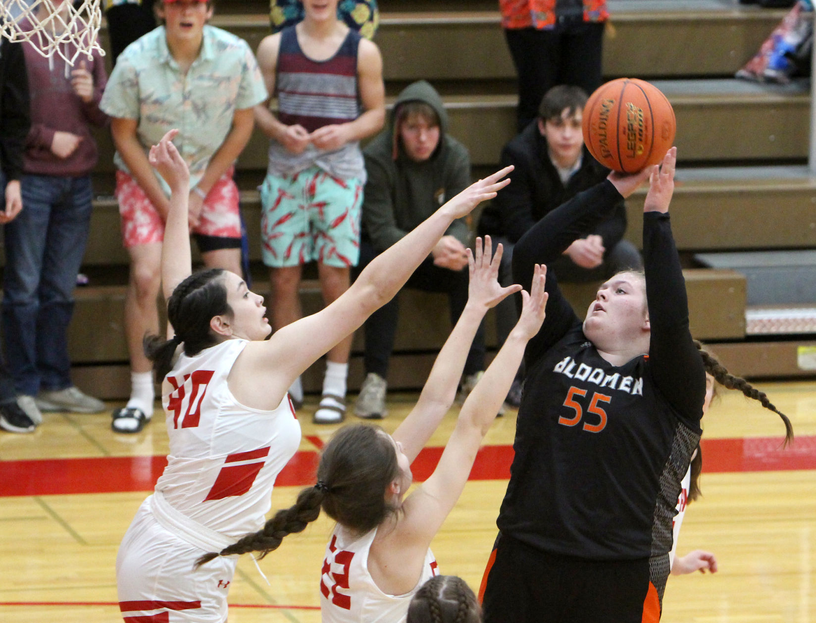 Bloomer girls basketball at Colfax 11-22-21